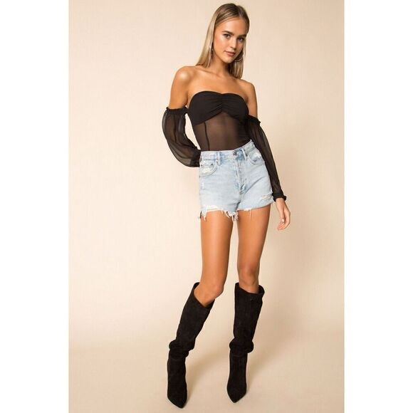 SUPERDOWN nickie off shoulder top M - Picture 3 of 12